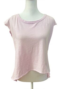 Medium For the Republic Pink Flutter Sleeve Shirt